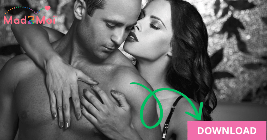 femme caresse homme torse nu les mains sur son coeur